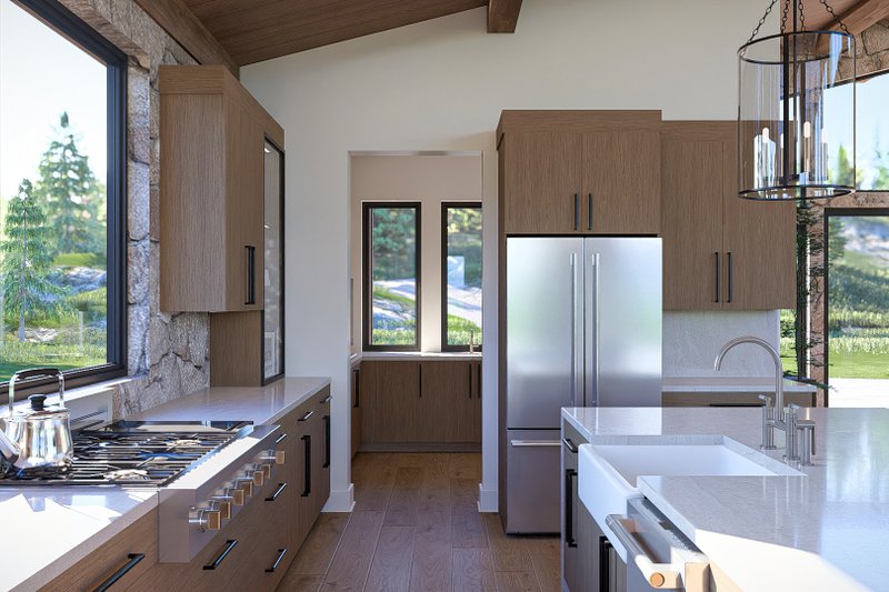 Home Plan - Interior - Kitchen 1 for Modern House Plan #455-814 - 1 bed, 1.5 bath
