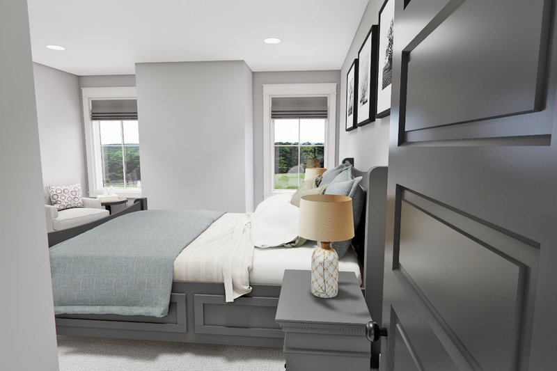 House Blueprint - Interior - Bedroom 1 for Farmhouse House Plan #51-1276 - 4 bed, 3.5 bath