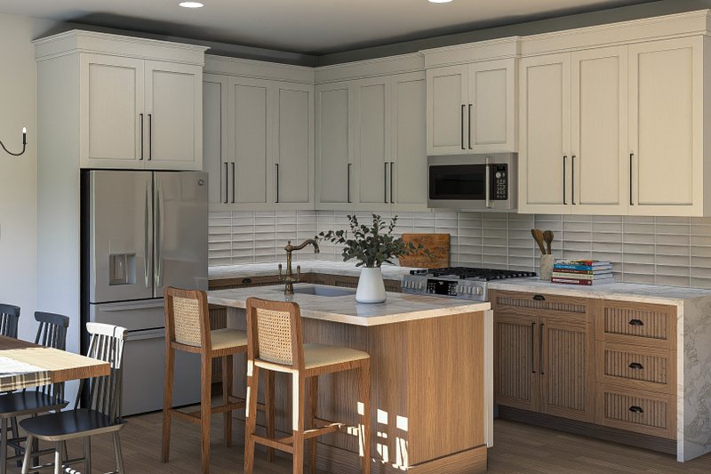 Dream House Plan - Interior - Kitchen for Farmhouse House Plan #455-377 - 3 bed, 2.5 bath