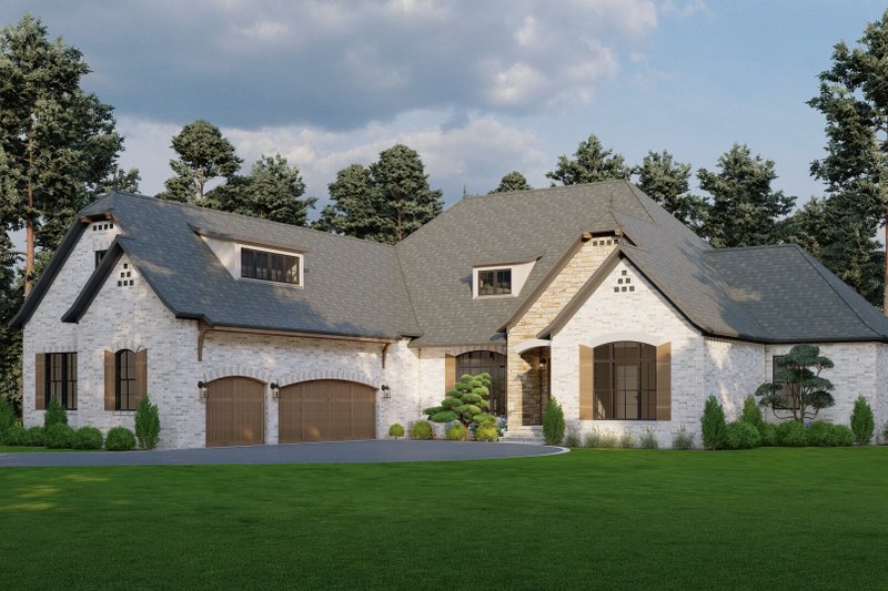 Dream House Plan - Exterior - Other Elevation for European House Plan #17-3414 - 4 bed, 3.5 bath