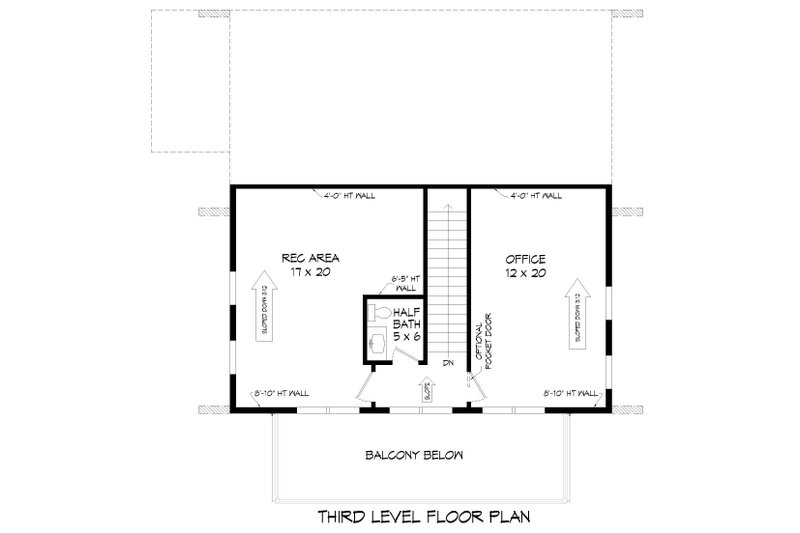 Architectural House Design - Floor Plan - Upper Floor 1 for Contemporary House Plan #932-453 - 3 bed, 3.5 bath