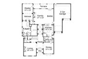 European Style House Plan - 5 Beds 4.5 Baths 4879 Sq/Ft Plan #411-617 
