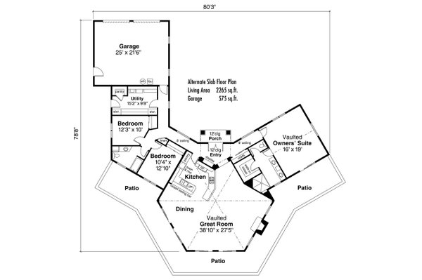 Home Plan - Mediterranean Floor Plan - Other Floor Plan #124-936