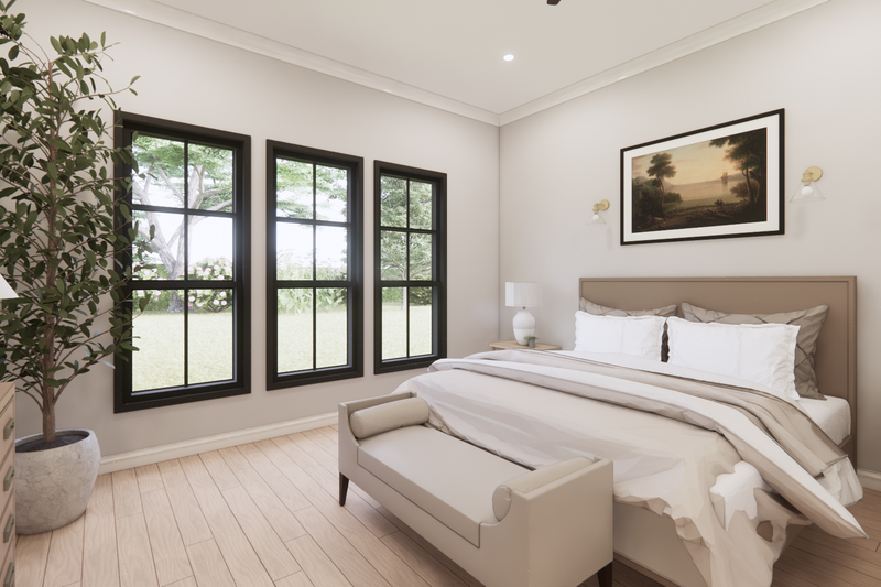 Home Plan - Interior - Master Bedroom for Farmhouse House Plan #1074-81 - 4 bed, 3.5 bath