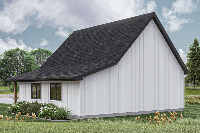 Home Plan - Exterior - Rear Elevation for Modern House Plan #455-463, 0 bath