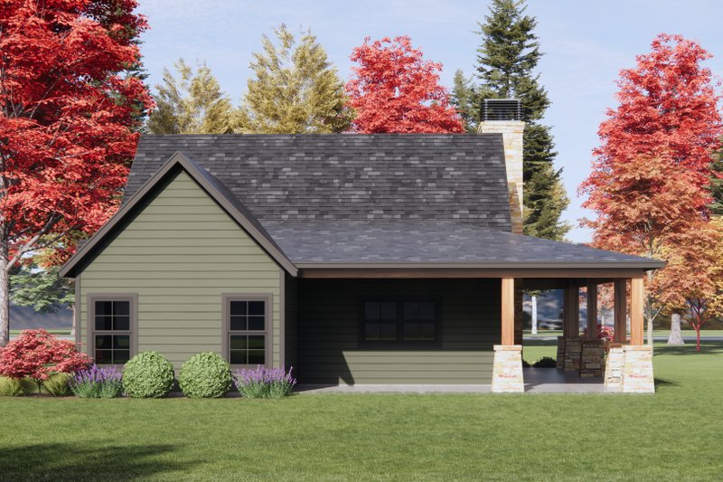 Home Plan - Exterior - Rear Elevation for Bungalow House Plan #1096-182 - 3 bed, 2 bath
