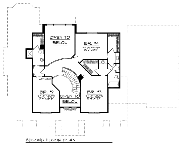 Home Plan - Bungalow Floor Plan - Upper Floor Plan #70-955