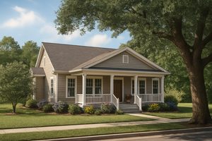 Home Plan - Traditional Exterior - Front Elevation Plan #17-1054