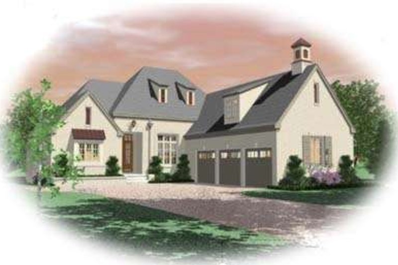 Colonial Style House Plan - 3 Beds 3 Baths 3587 Sq/Ft Plan #81-1596