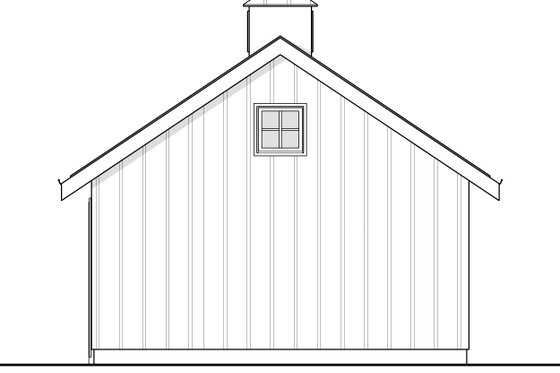 Exterior - Other Elevation 2 for Farmhouse House Plan #1114-43, 0 bath