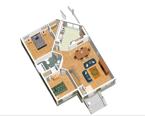 Cottage Floor Plan - Main Floor Plan #25-4447