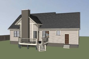 Exterior - Other Elevation for Country House Plan #79-221 - 3 bed, 2.5 bath