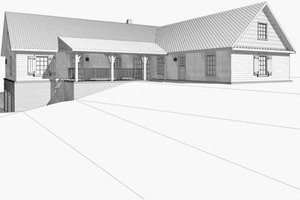 Exterior - Other Elevation 3 for Cabin House Plan #123-113 - 4 bed, 3.5 bath
