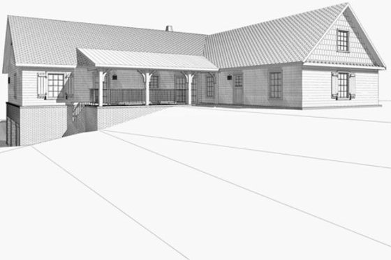 Exterior - Other Elevation 3 for Cabin House Plan #123-113 - 4 bed, 3.5 bath