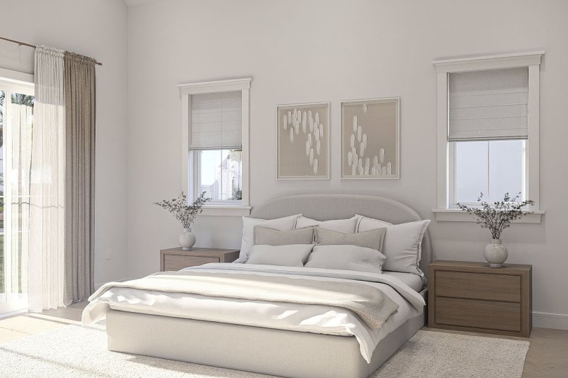 House Blueprint - Interior - Master Bedroom for Beach House Plan #455-761 - 4 bed, 4.5 bath
