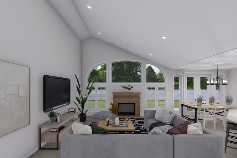 House Design - Interior - Family Room 2 for Craftsman House Plan #1060-261 - 2 bed, 2 bath