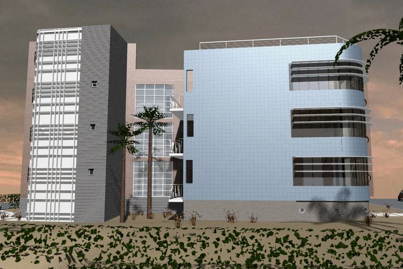 House Plan Design - Left Side Elevation