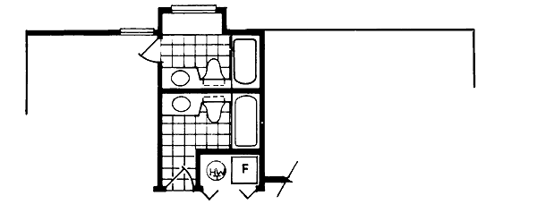 Floor Plan - Other Floor for Ranch House Plan #47-328 - 3 bed, 2 bath