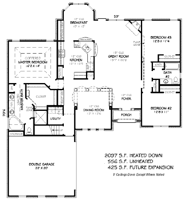 Traditional Floor Plan - Main Floor Plan #424-11