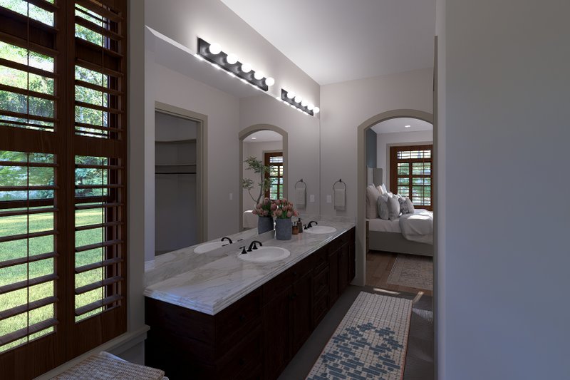 House Blueprint - Interior - Master Bathroom for Traditional House Plan #1060-474 - 2 bed, 2 bath