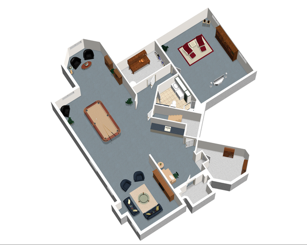 Architectural House Design - European Floor Plan - Lower Floor Plan #25-4695