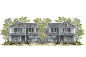 Cottage Exterior - Front Elevation Plan #20-1347