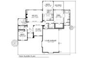 European Style House Plan - 4 Beds 3 Baths 3798 Sq/Ft Plan #70-777 