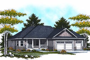 Traditional Exterior - Front Elevation Plan #70-863
