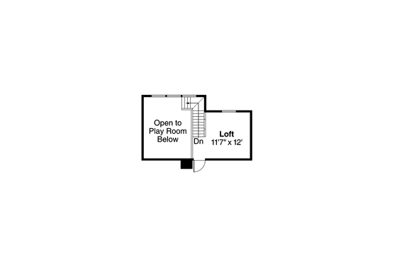 Floor Plan - Upper Floor for Craftsman House Plan #124-923 - 3 bed, 3 bath