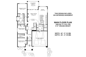 Floor Plan - Upper Floor for Farmhouse House Plan #1100-47 - 3 bed, 2 bath