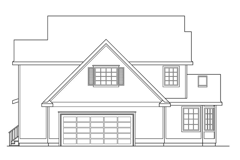 Home Plan - Exterior - Other Elevation 1 for Traditional House Plan #124-180 - 3 bed, 2.5 bath
