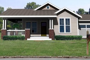 Craftsman Exterior - Front Elevation Plan #461-1