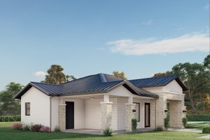 Exterior - Other Elevation for Contemporary House Plan #1110-31 - 2 bed, 2 bath