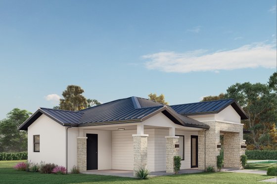 Exterior - Other Elevation for Contemporary House Plan #1110-31 - 2 bed, 2 bath