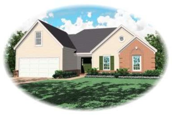 Exterior - Front Elevation for Traditional House Plan #81-707 - 3 bed, 2 bath