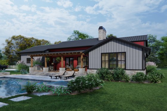 Exterior - Other Elevation for Barndominium House Plan #120-274 - 3 bed, 2.5 bath