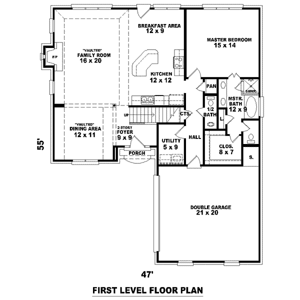 European Floor Plan - Main Floor Plan #81-1419