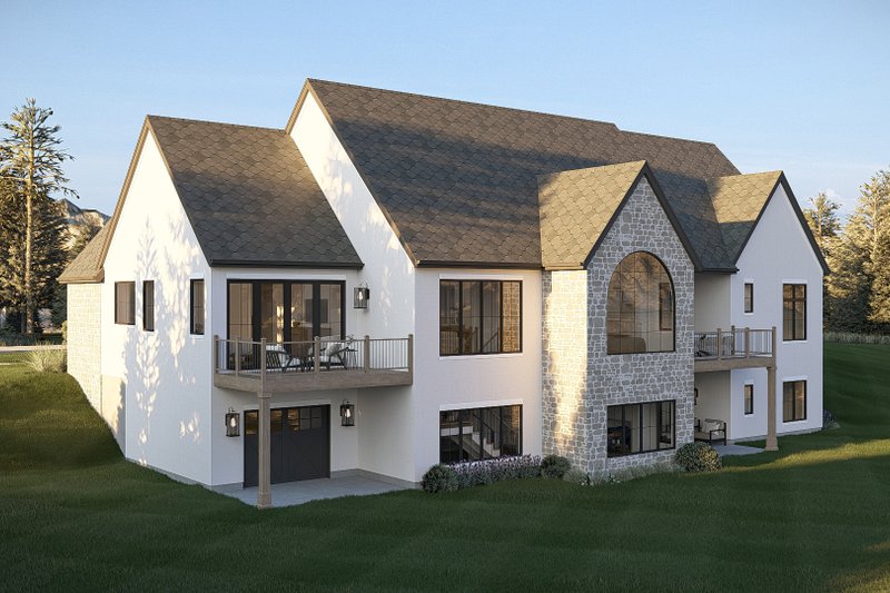 Architectural House Design - Exterior - Rear Elevation for Cottage House Plan #455-797 - 3 bed, 3 bath
