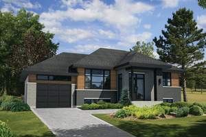 Contemporary Exterior - Front Elevation Plan #25-4465