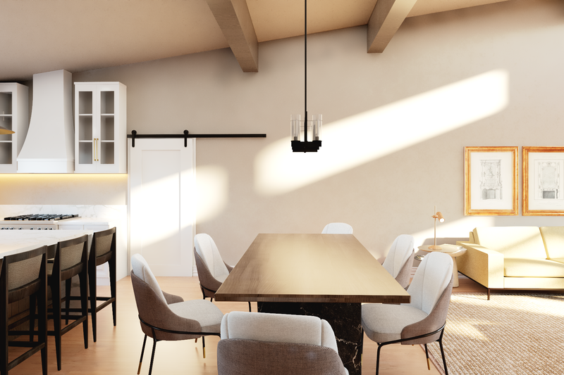 House Blueprint - Interior - Dining Room for Contemporary House Plan #1064-453 - 3 bed, 2 bath