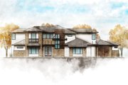 Contemporary Style House Plan - 4 Beds 4 Baths 3727 Sq/Ft Plan #80-217 