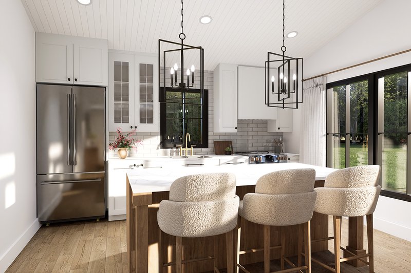 Architectural House Design - Interior - Kitchen for Cottage House Plan #23-2887 - 2 bed, 1 bath