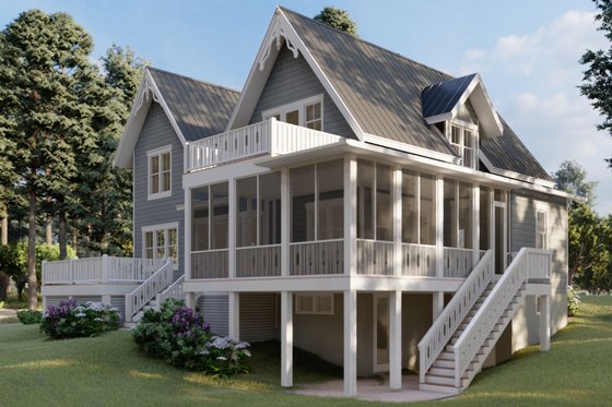 Exterior - Other Elevation for Farmhouse House Plan #1079-5 - 4 bed, 2.5 bath