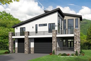 Modern Exterior - Front Elevation Plan #932-714