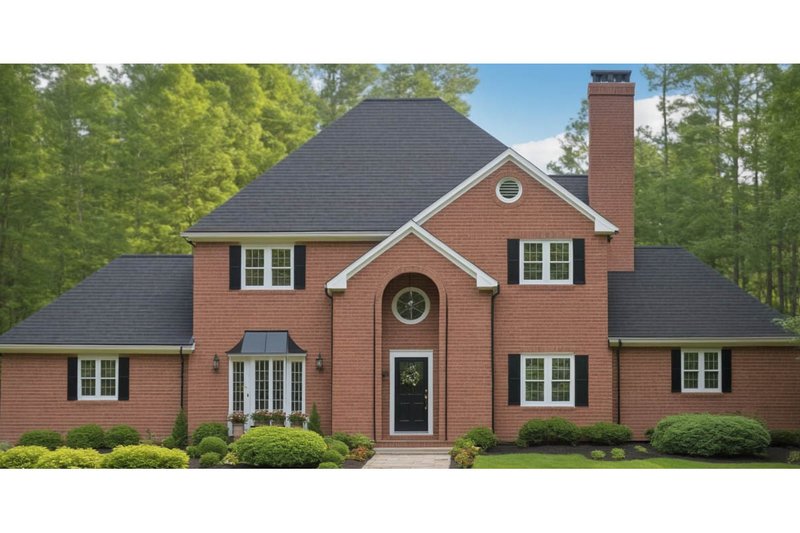 House Blueprint - European Exterior - Front Elevation Plan #3-293