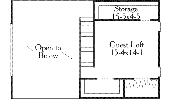 House Plan Design - Farmhouse Floor Plan - Upper Floor Plan #406-178