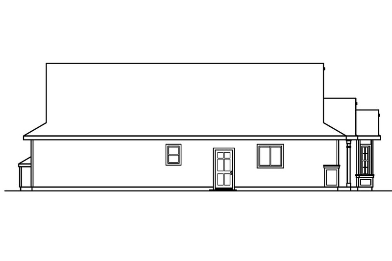 Home Plan - Exterior - Other Elevation for Country House Plan #124-399 - 3 bed, 2 bath