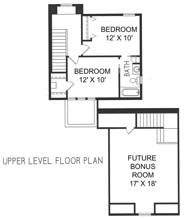 Home Plan - Mediterranean Floor Plan - Upper Floor Plan #76-107