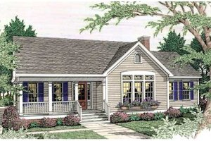 Country Exterior - Front Elevation Plan #406-248
