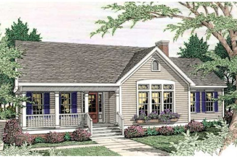 House Design - Country Exterior - Front Elevation Plan #406-248